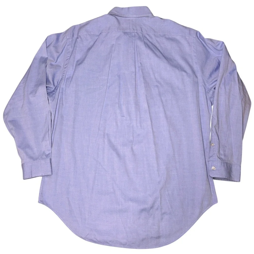 Polo Ralph Lauren Button Down‎ Shirt Mens 16.5 Blue Classic Fit Oxford L/S